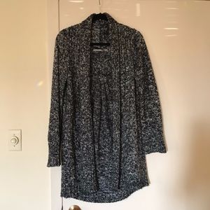 Black and White Rubbish Knitted Cardigan